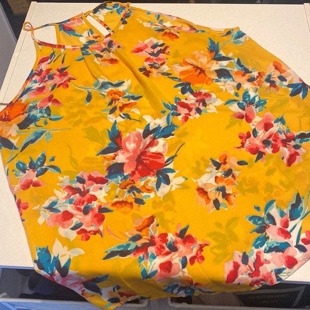 Floral halter blouse